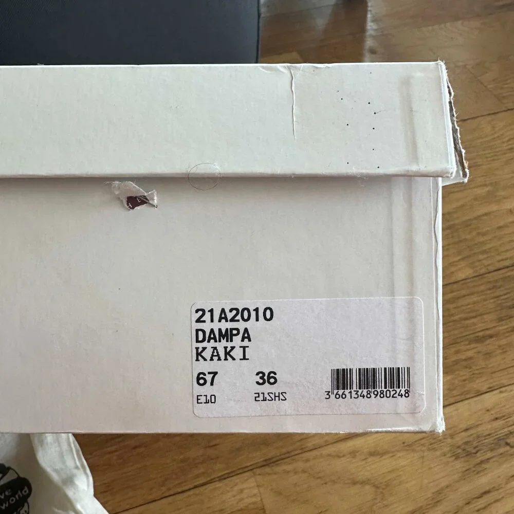 NIB Isabel Marant Dampa Boots, Khaki Canvas, Sz 6 - Picture 7 of 10
